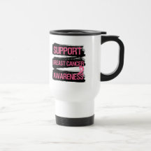 Support Breast Cancer Awareness Grunge Mugs