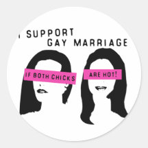 Support Hot Chicks Sticker
