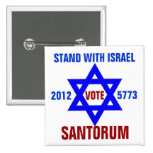 Support Israel vote Santorum Pins