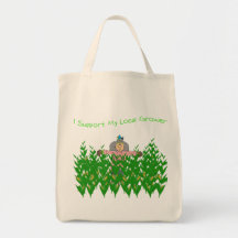 Support Local Grower Tote Canvas Bag