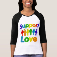 Support Love - Gay Marriage Tshirts