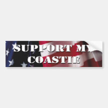 Support My Coastie Bumper Stickers