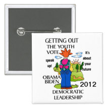 SUPPORT OBAMA 2012 PINBACK BUTTONS