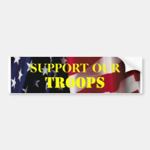 SUPPORT OUR TROOPS BUMPER STICKER