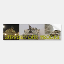Support our troops bumper stickers