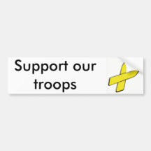 Support our troops bumper stickers