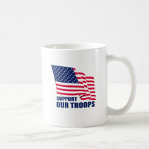 Support our troops coffee mugs