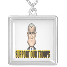 Support Our Troops Custom Necklace