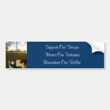 Support our troops, honour our veterans bumper stickers
