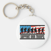 Support Our Troops Keychains