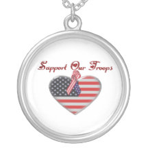 Support Our Troops Pendant