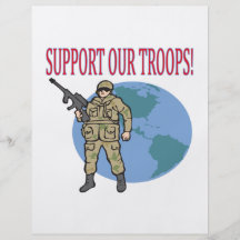 Support Our Troops Personalized Flyer