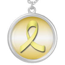 Support Our Troops Yellow Ribbon ~ Necklace