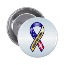 Support Our Troops Yellow Ribbon Pin
