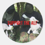 Support the ALF Round Stickers