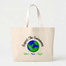 Support the Environment Reduce Reuse Recycle Bags