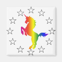 Support the Unicorn Party: Unicorns for Congress Magnets