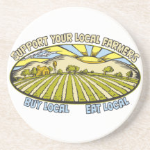 Support Your Local Farmers Drink Coasters