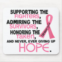 Supporting Admiring Honouring 3.2 Breast Cancer Mouse Mats