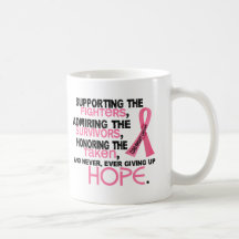 Supporting Admiring Honouring 3.2 Breast Cancer Mugs