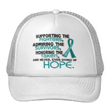 Supporting Admiring Honouring 3.2 Ovarian Cancer Trucker Hat