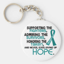 Supporting Admiring Honouring 3.2 Ovarian Cancer Key Chains