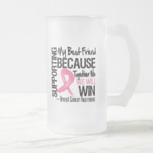 Supporting My Best Friend - Breast Cancer Awarenes Mugs