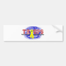 Supporting Our Troops (Ribbon) Bumper Stickers