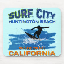 SURF CITY HUNTINGTON BEACH MOUSEPAD