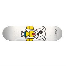 Surf Saint Patch with Surfboard Skateboard