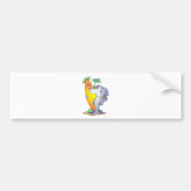 Surf Shark Bumper Sticker