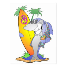 Surf Shark Postcards