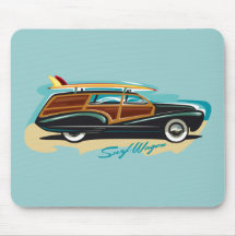 Surf Wagon Woody Mouse Mats