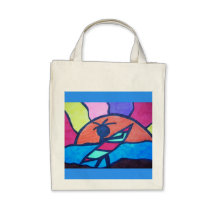 Surfer Beach Sunset Canvas Bag