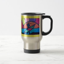 Surfer Beach Sunset Mugs