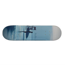 Surfer Dusk Ponce Inlet FL Beach Tide Skateboard