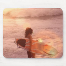 Surfer Girl Mouse Pad