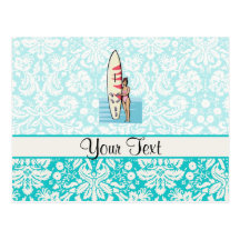 Surfer Girl Post Card