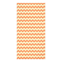 SURFER ORANGE WHITE ZIGZAGS PATTERN GRAPHICS DIGIT PHOTO CARDS