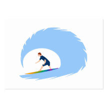Surfer - Surfeur (04) Modèle De Carte De Visite
