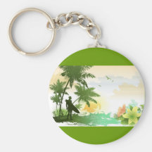 Surfer Theme Keychain