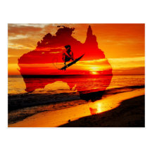 Surfing Australia Post Card