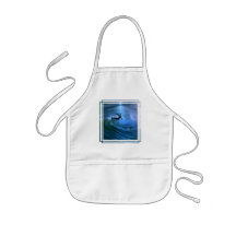 Surfing Curl Children's Smock Apron
