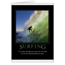 Surfing_Demotivational Poster Card