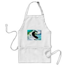 Surfing in Curling Wave Apron