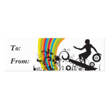 surfing into rainbows business card template