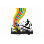 surfing into rainbows postcards