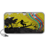 surfing surfer vector art surfing into rainbows travelling speakers