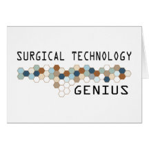 Surgical Technology Genius Greeting Card