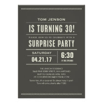 Surprise 30th Birthday Invitations invitations